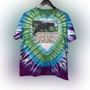 Vintage 1989 Grateful Dead  Rainforest Panther T Shirt Tye Dye Mens L USA MADE